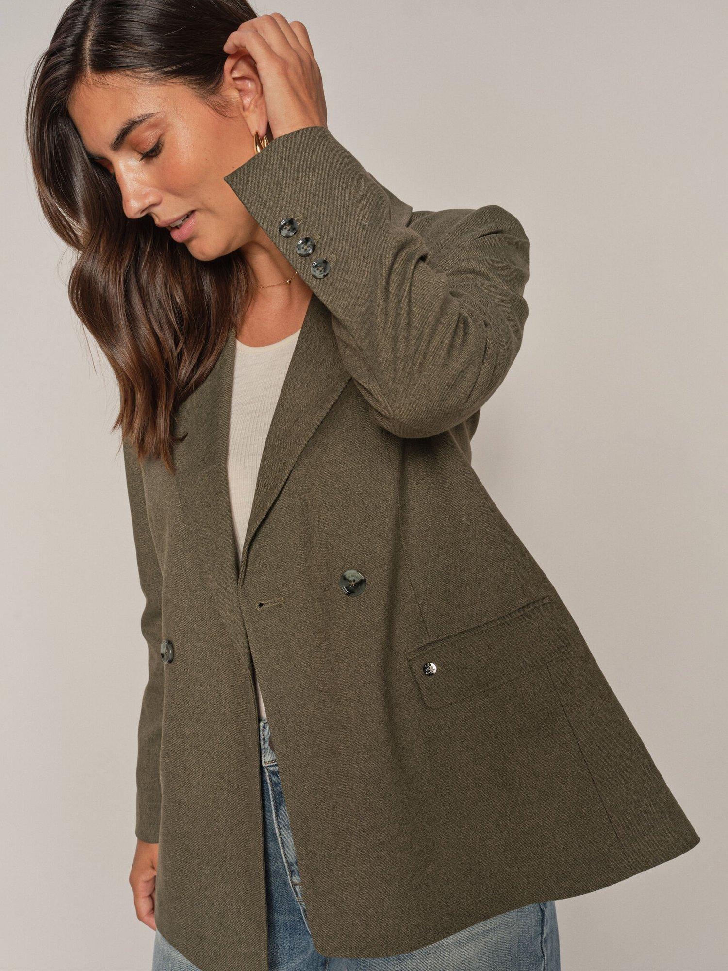 Product image 1 of 4, which shows MOS MOSH Wanda Blazer, Sea Turtle, 14