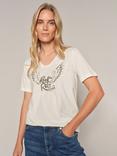 MOS MOSH Faye Rock N Roll T-Shirt, Ecru