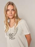 MOS MOSH Faye Rock N Roll T-Shirt, Ecru