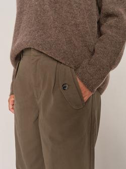 MOS MOSH Carmen Mom Fit Chino Trousers, Sea Turtle - view 2, Sea Turtle