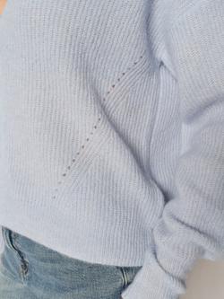 MOS MOSH Thora Wool Rich Cardigan, Skyway - view 2, Skyway