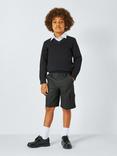 John Lewis Boys' Cargo School Shorts, Grey