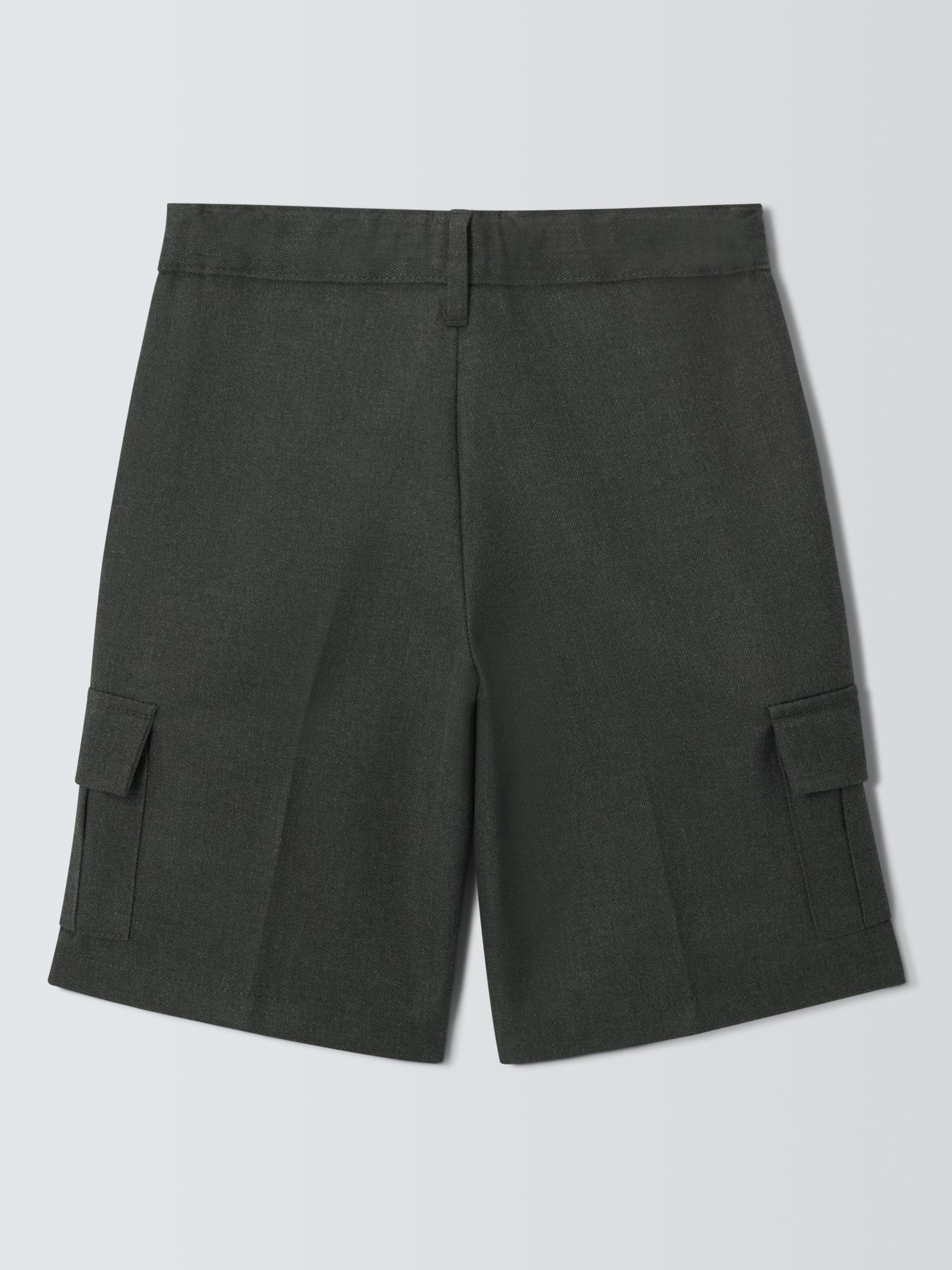 Product image 4 of 7, which shows John Lewis Boys' Cargo School Shorts, Grey, 3 years