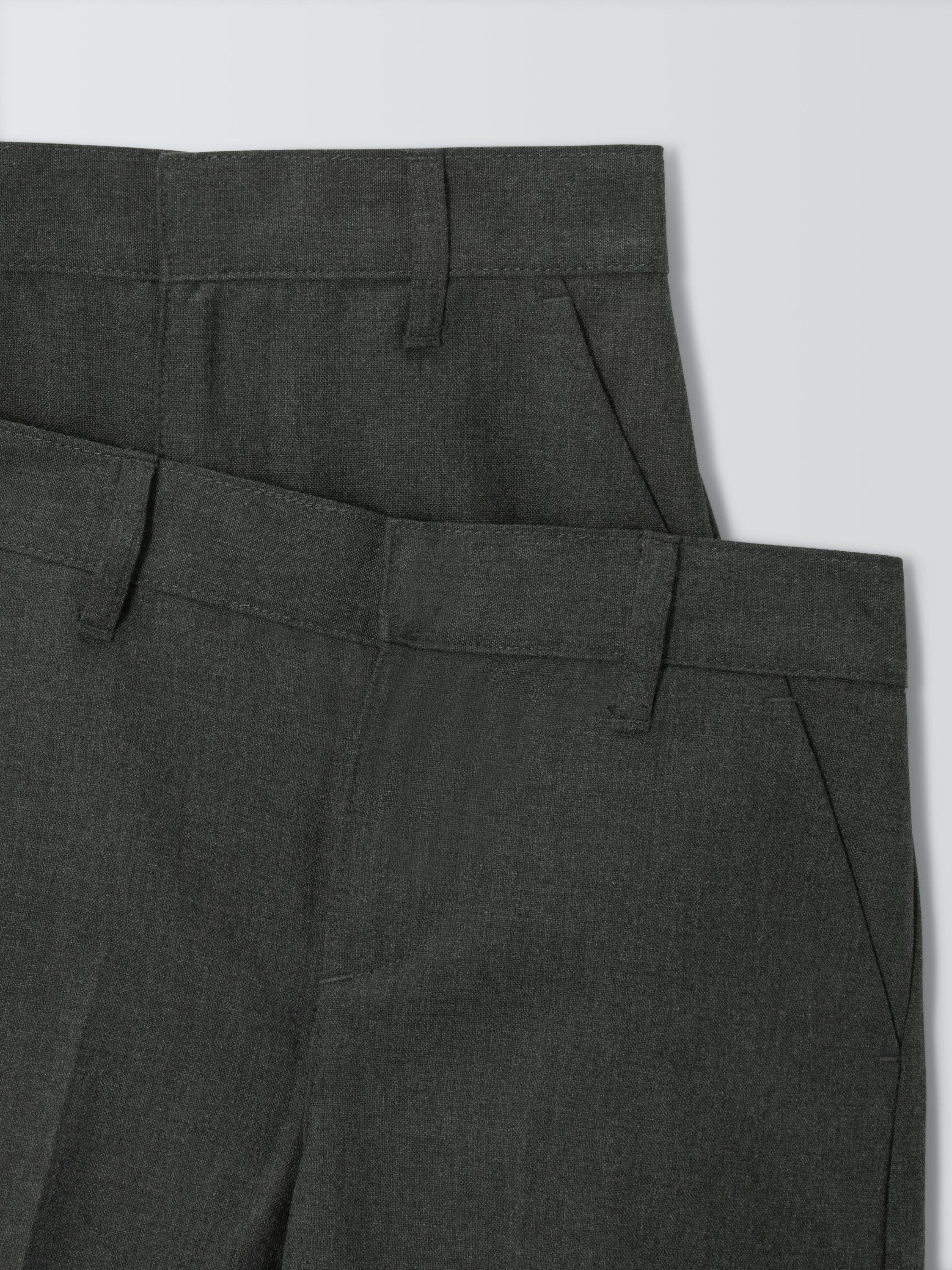 Product image 3 of 7, which shows John Lewis ANYDAY Boys' School Shorts, Pack of 2, Grey, 3 years