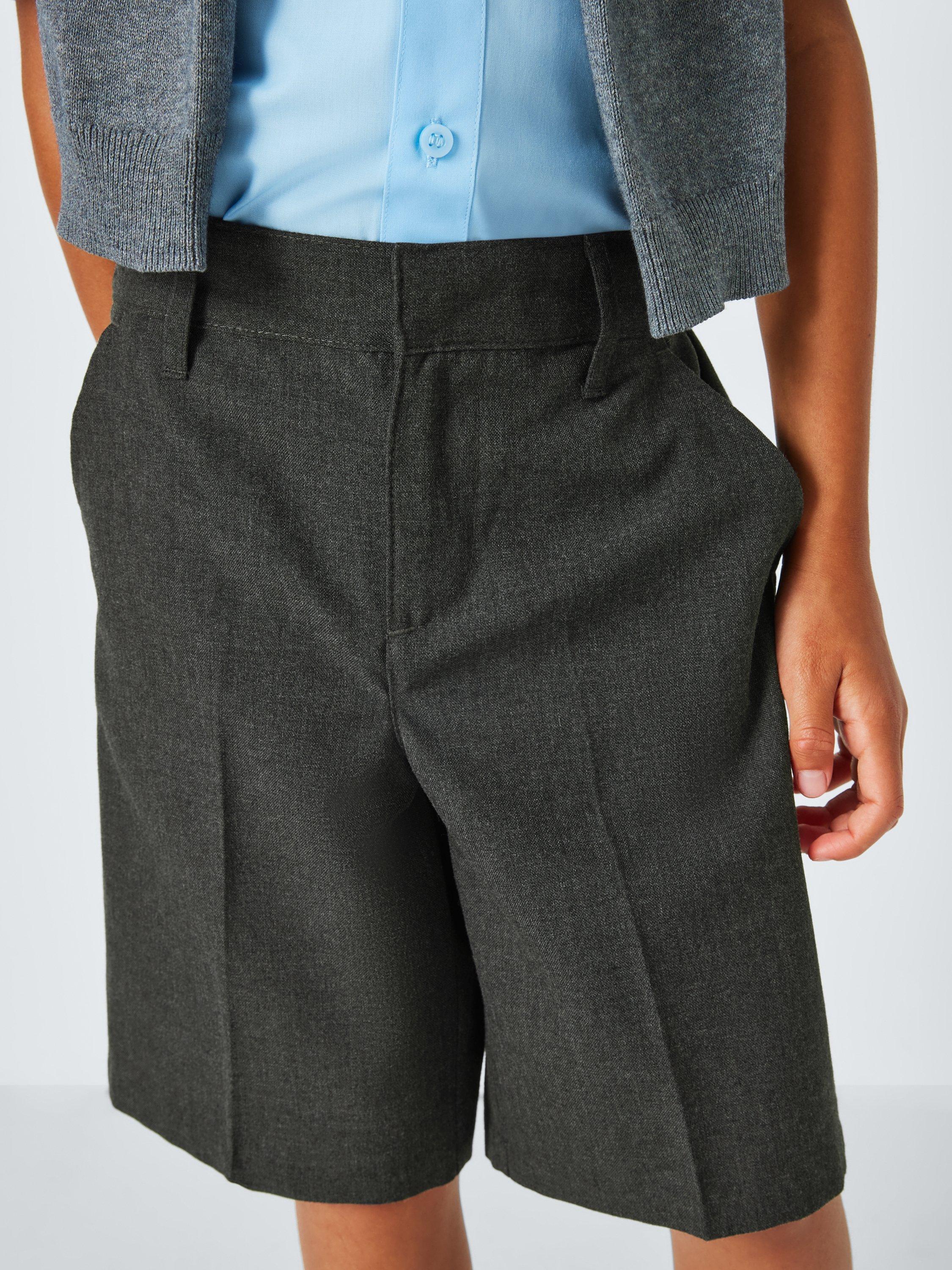 Product image 6 of 7, which shows John Lewis ANYDAY Boys' School Shorts, Pack of 2, Grey, 3 years