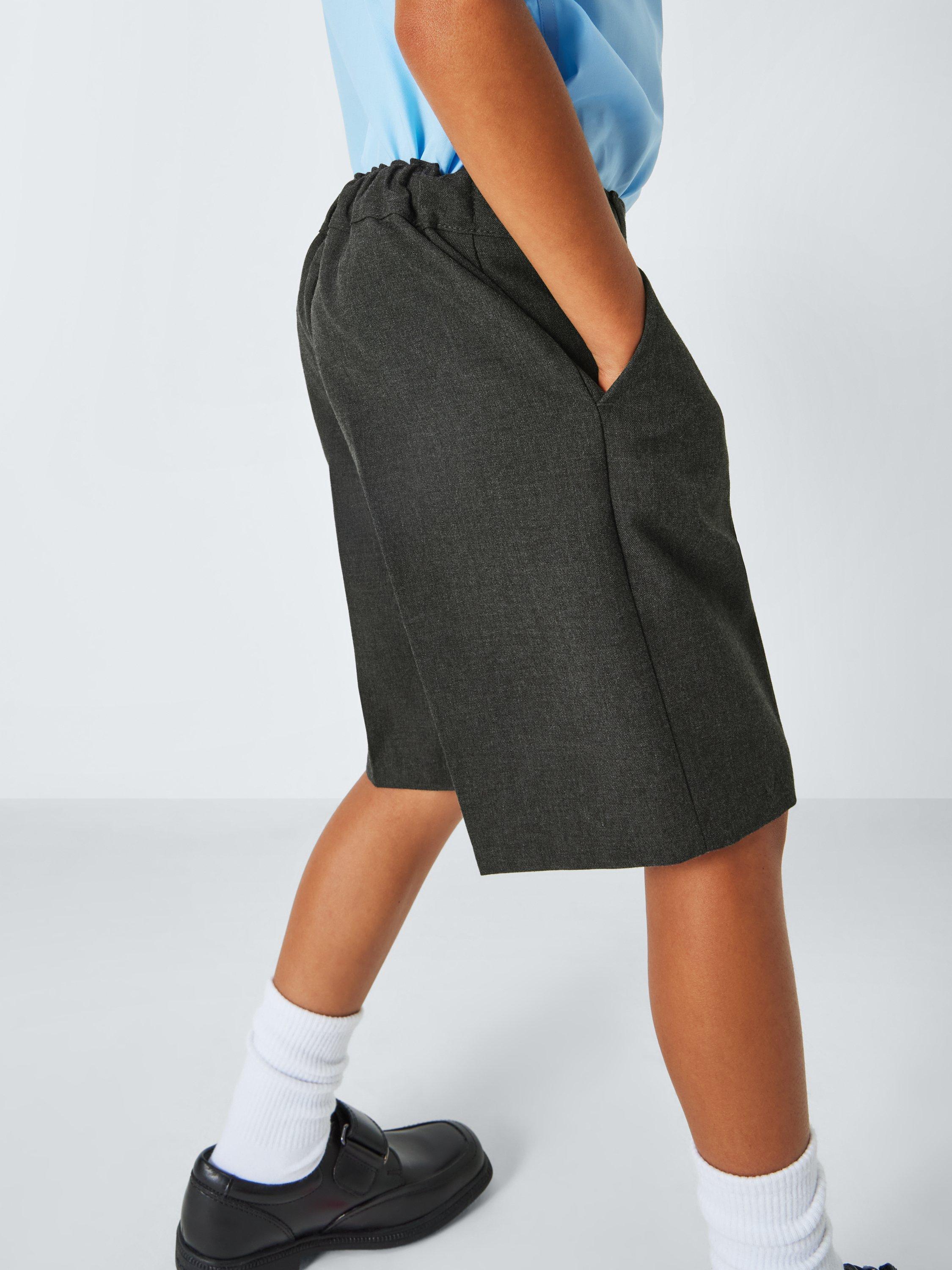 Product image 7 of 7, which shows John Lewis ANYDAY Boys' School Shorts, Pack of 2, Grey, 3 years
