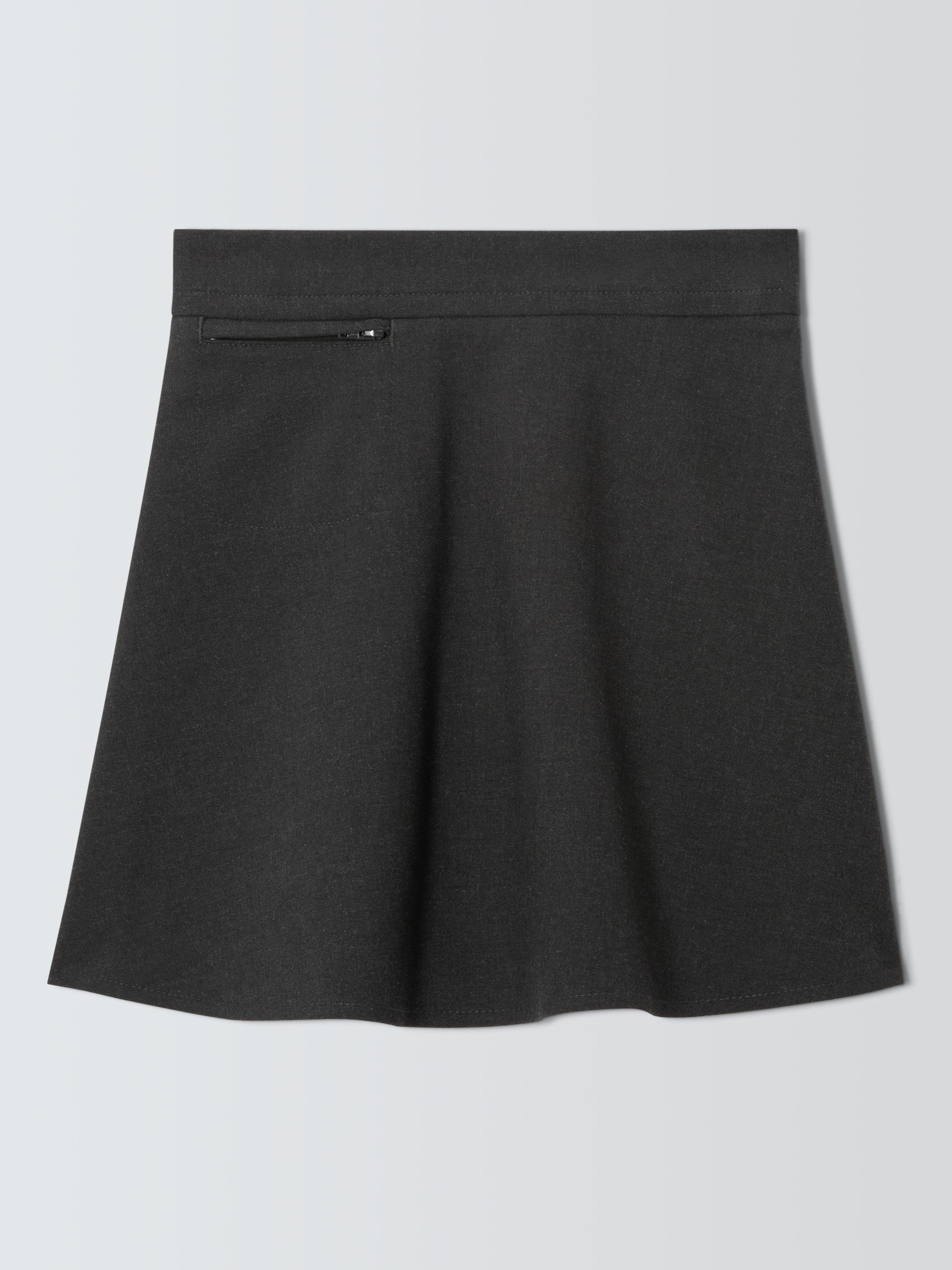 Product image 3 of 7, which shows John Lewis Girls' A-Line School Skirt, Grey, 3 years