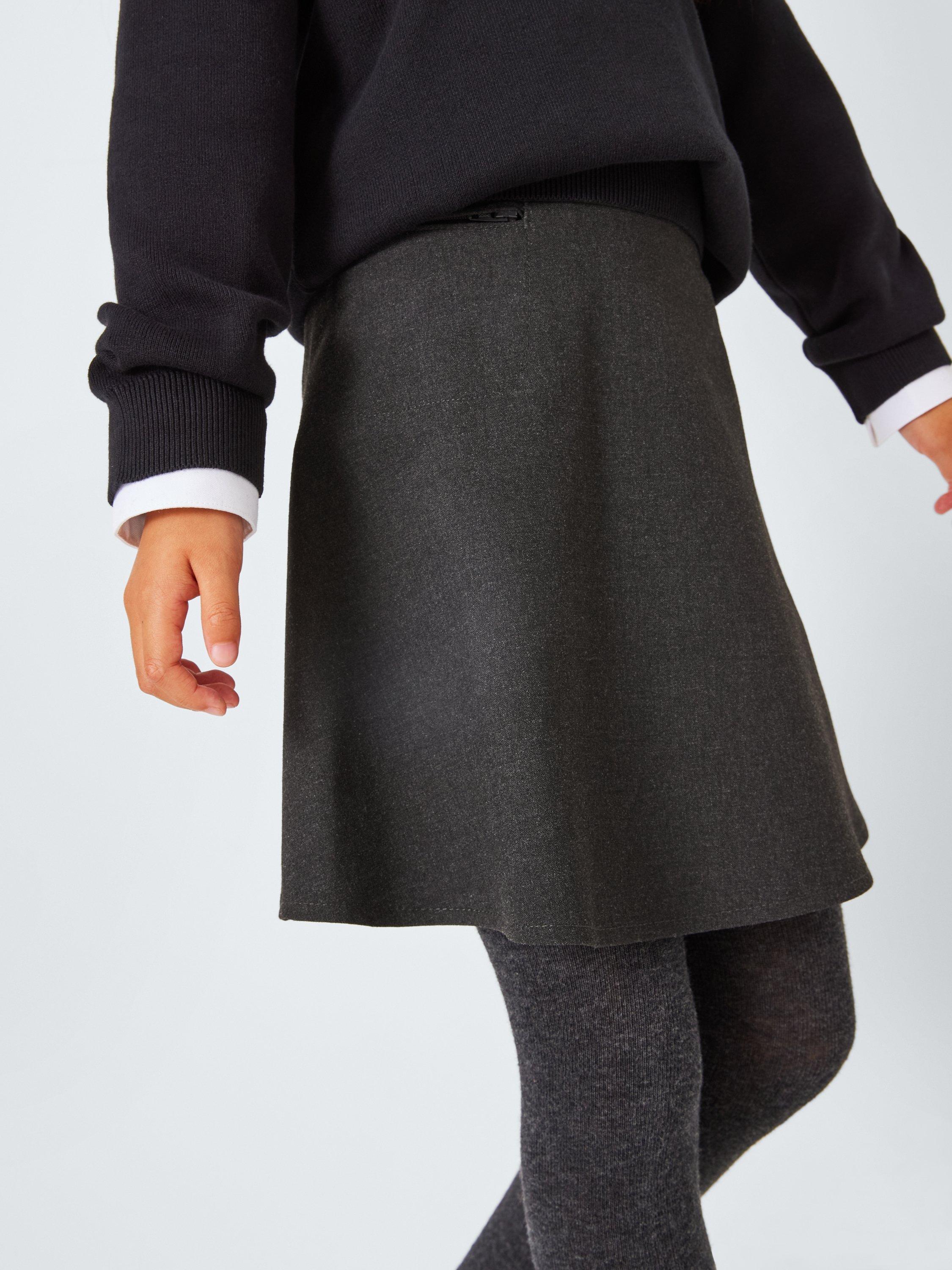 Product image 7 of 7, which shows John Lewis Girls' A-Line School Skirt, Grey, 3 years