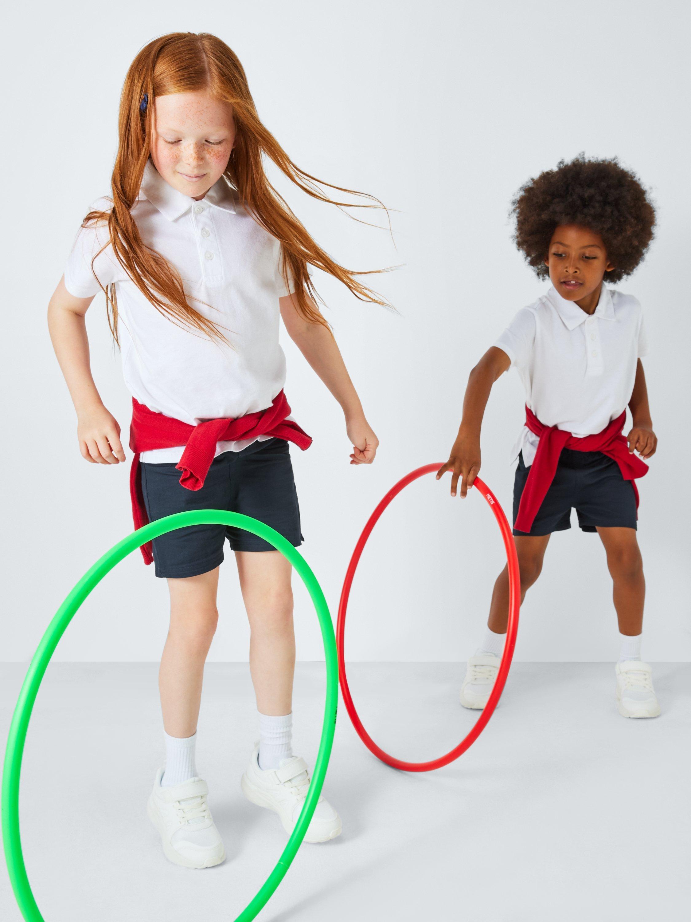 Product image 1 of 7, which shows John Lewis Kids' PE Shorts, Navy, 3 years