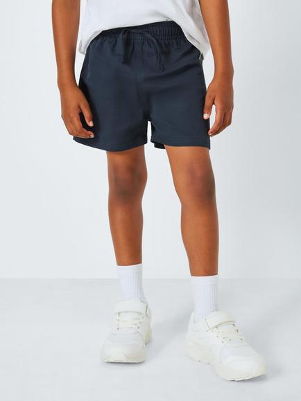 John Lewis Kids' PE Shorts, Navy - view 2, Navy