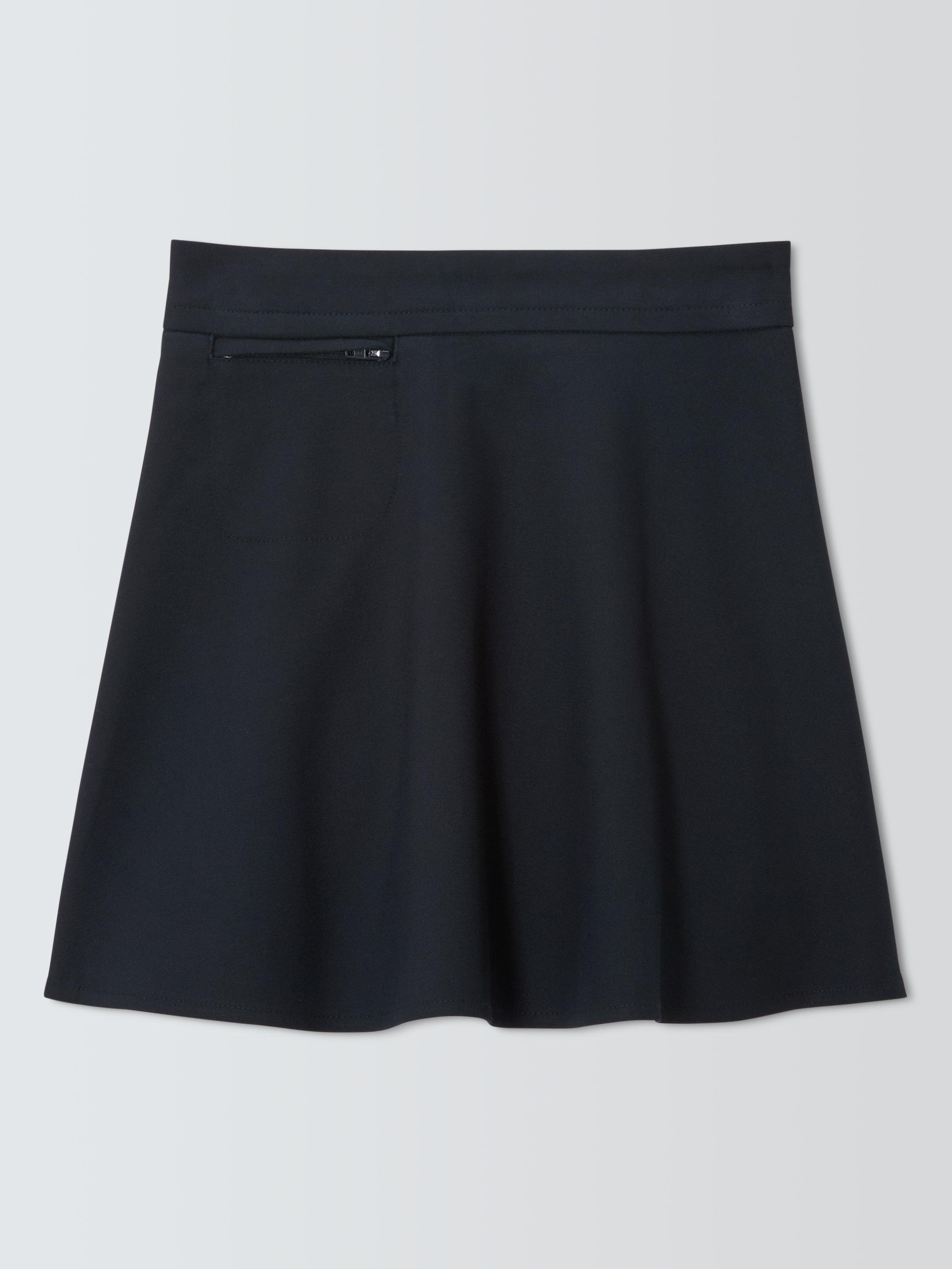 Product image 1 of 7, which shows John Lewis Girls' A-Line School Skirt, Navy, 3 years