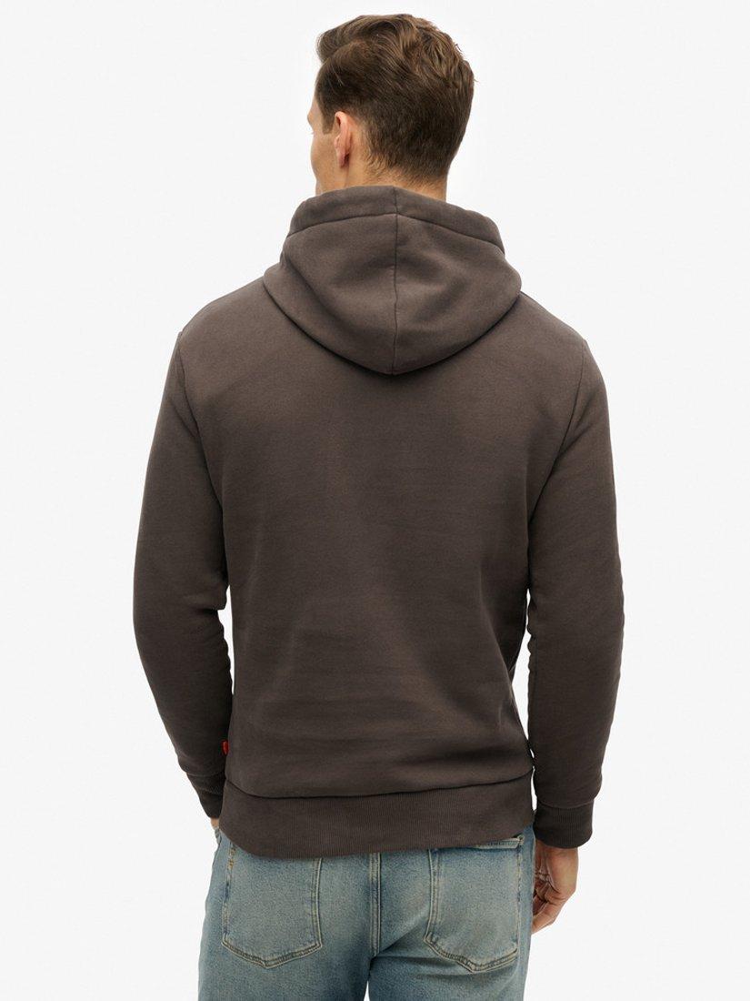 Product image 2 of 4, which shows Superdry Black Skull Hoodie, Bison/White, S