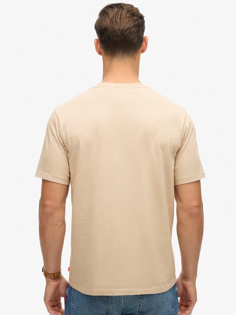 Product image 2 of 5, which shows Superdry Organic Cotton Luxury Sport Loose T-Shirt , Chateau Gray, S