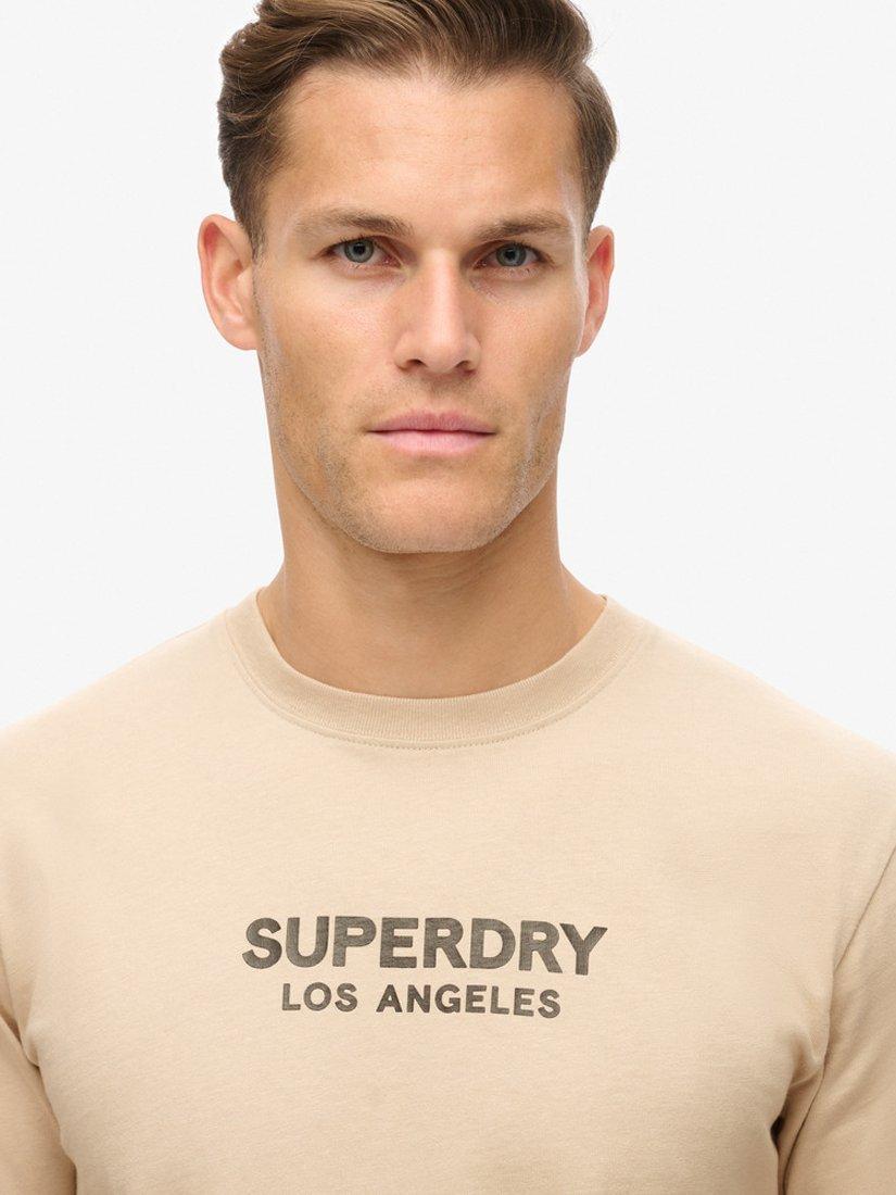 Product image 4 of 5, which shows Superdry Organic Cotton Luxury Sport Loose T-Shirt , Chateau Gray, S