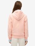 Superdry Essential Logo Zip Hoodie, Pale Rose Pink