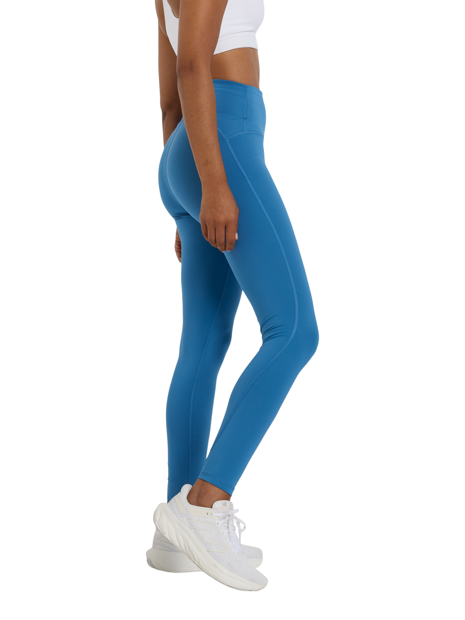 Product image 3 of 5, which shows New Balance Women's Sleek Leggings, Sea Stone, XS