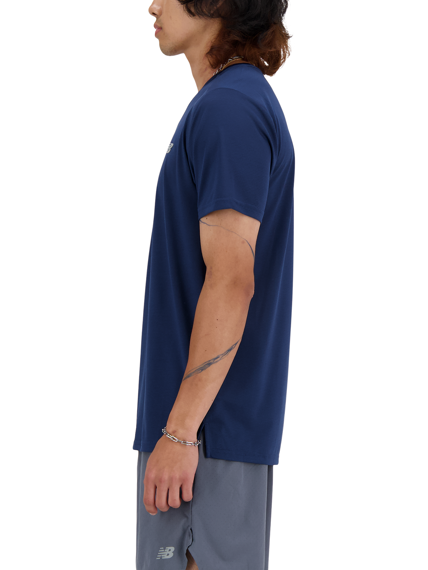 Product image 3 of 4, which shows New Balance Men's Sport Essentials T-Shirt, Navy, S