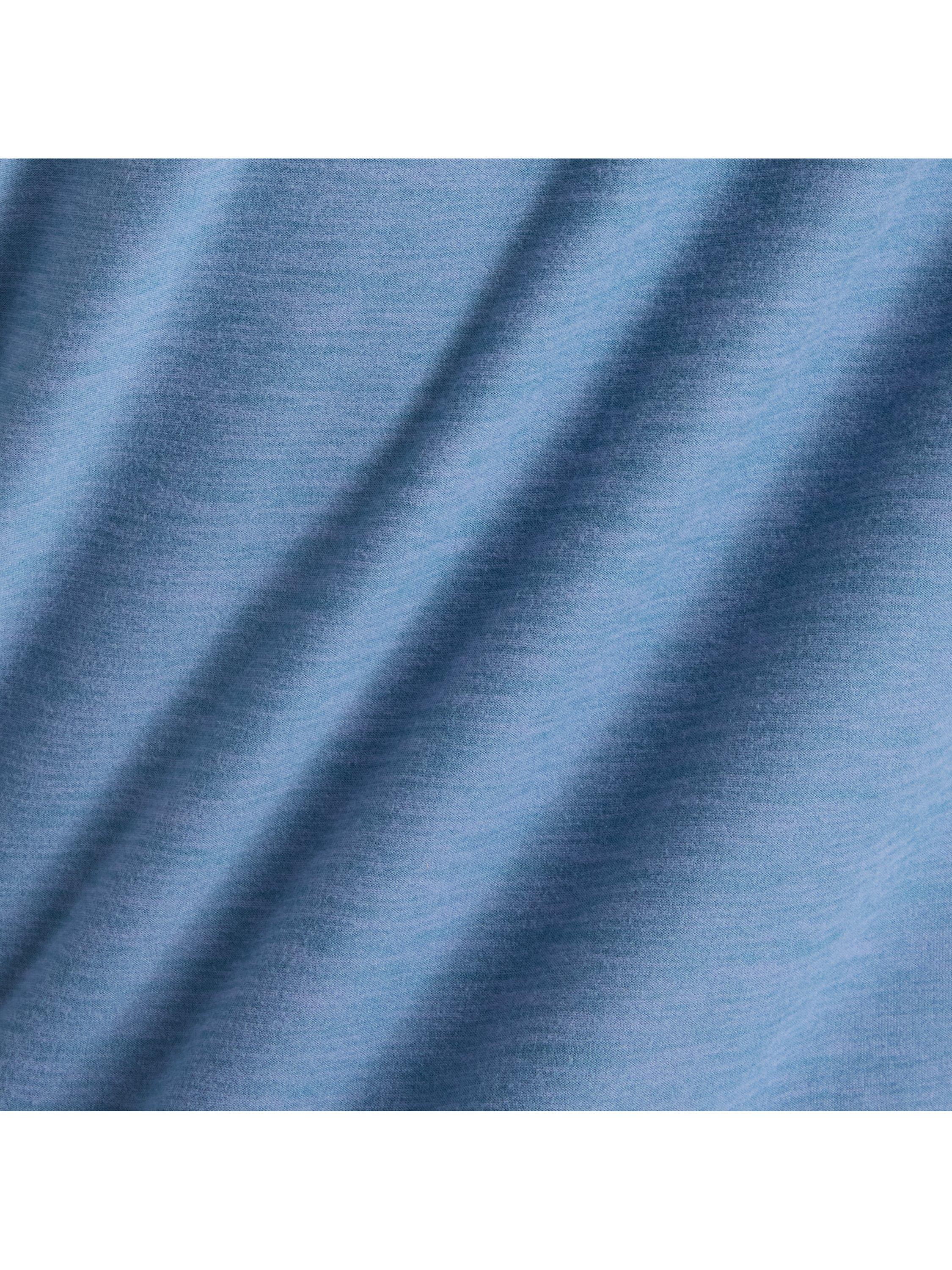 Product image 5 of 6, which shows New Balance Space Dye Quarter Zip Top, Shower Heather, XL