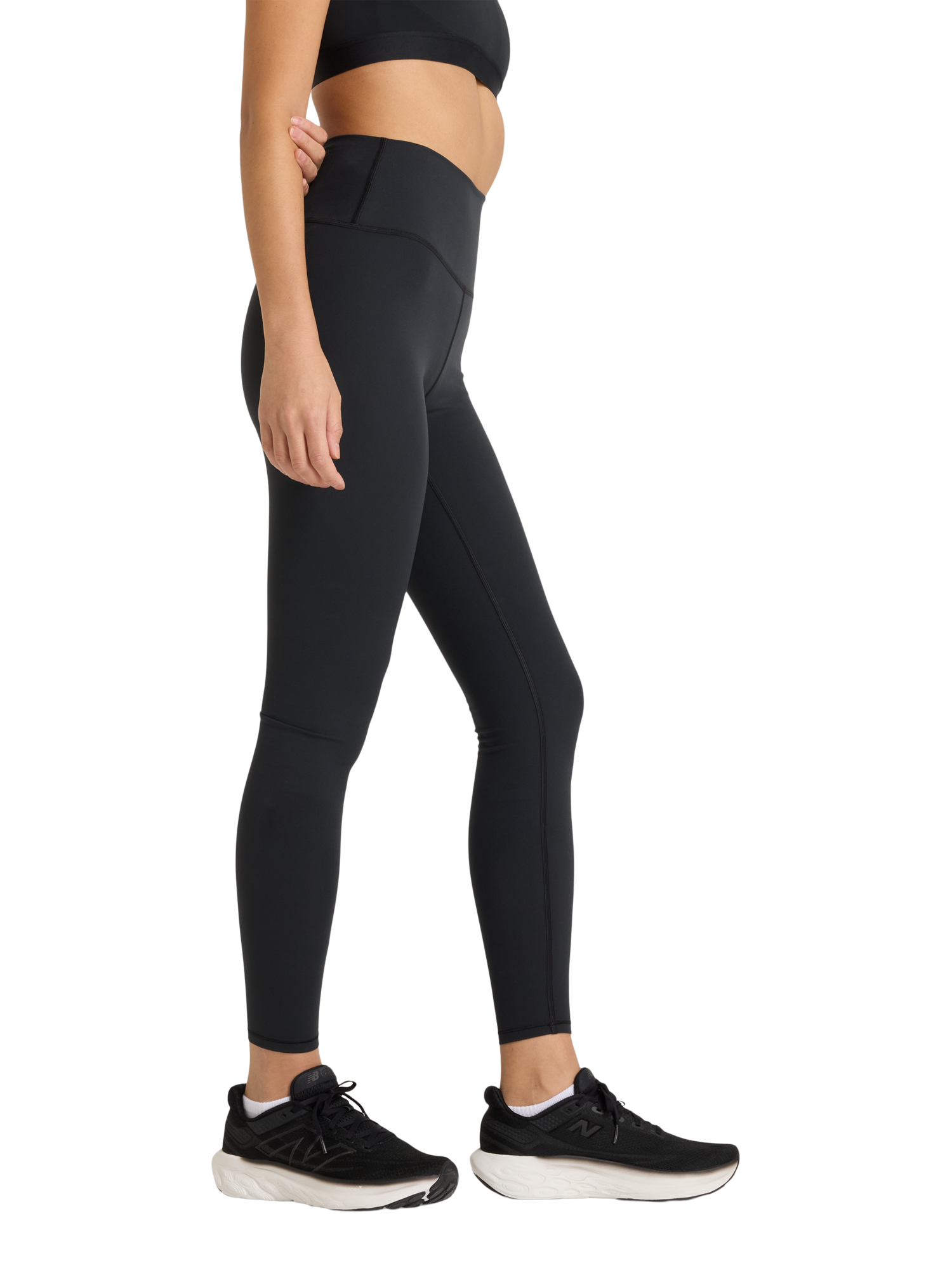 Product image 5 of 6, which shows New Balance Women's Harmony High Waist Leggings, Black, XS