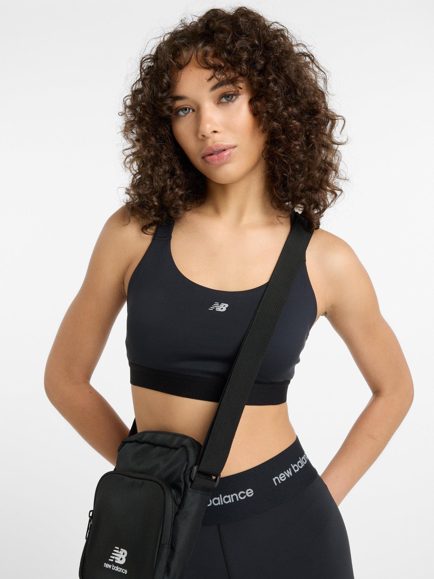 Product image 7 of 7, which shows New Balance Essential Sports Bra, Black, XS
