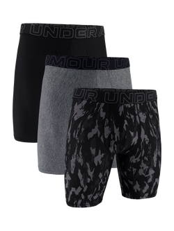 Under Armour Tech 9" Trunks, Pack of 3, Grey Multi, Grey Multi
