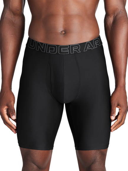 Under Armour Logo Band 9" Trunks, Pack of 3, Black - view 2, Black