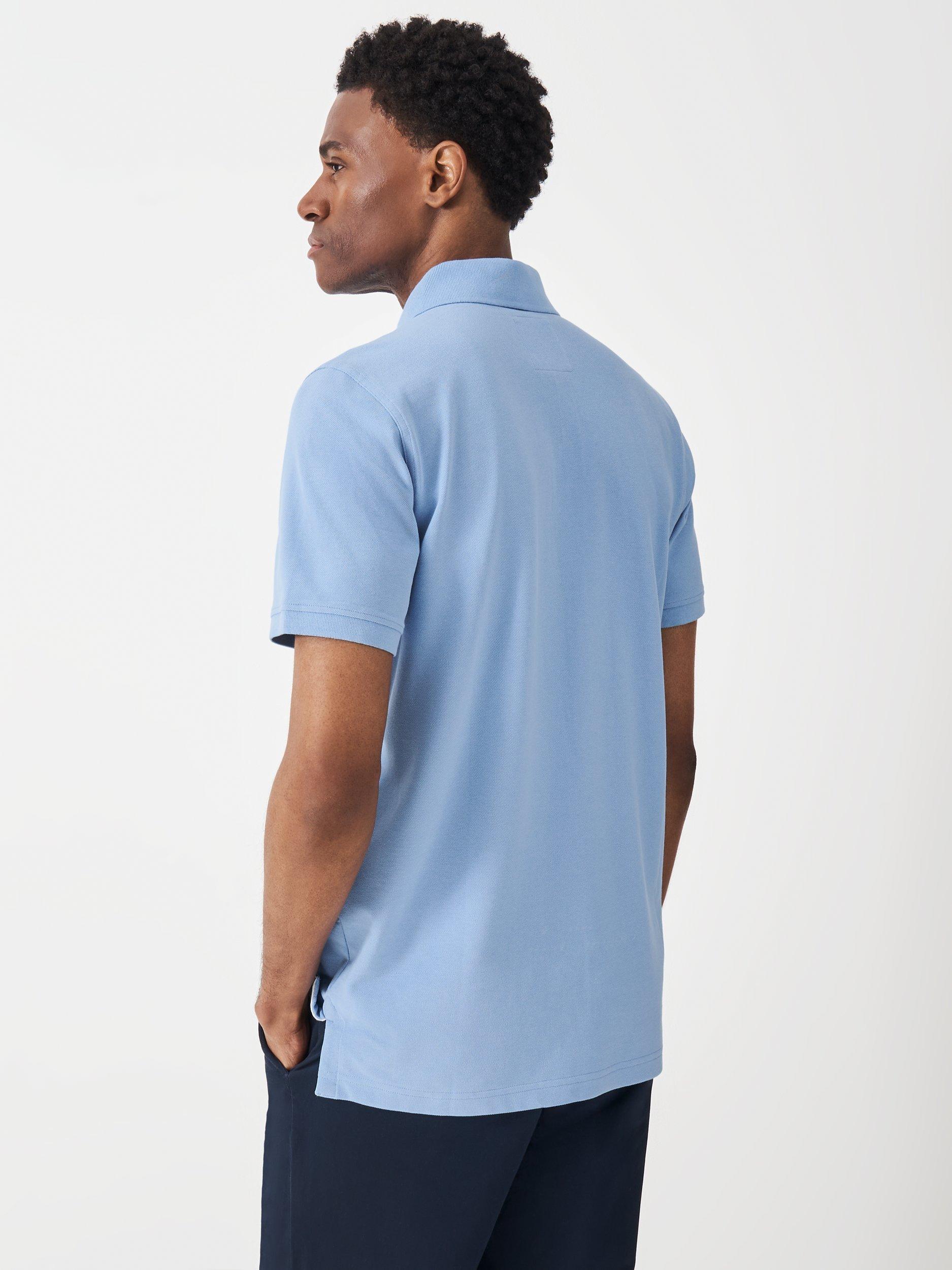 Product image 3 of 5, which shows Crew Clothing Polo Shirt, Sky Blue, L
