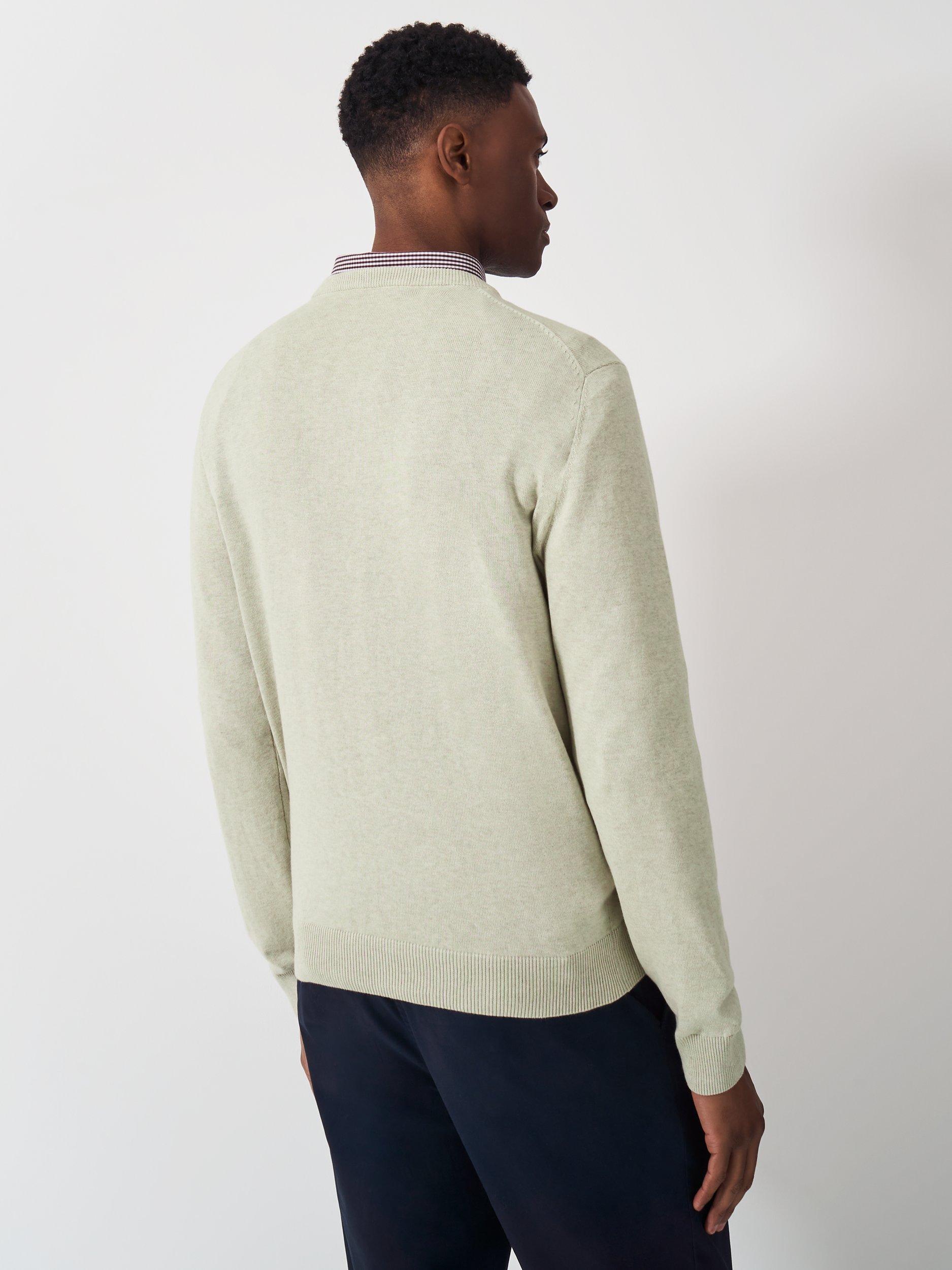 Product image 5 of 5, which shows Crew Clothing Organic Cotton Crew Jumper, Beige, XS