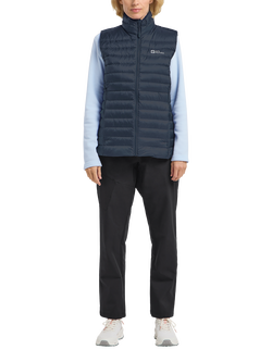 Jack Wolfskin Women's Pilvi Down Texashield Recycled Ripstop Gilet, Midnight Sky - view 2, Midnight Sky