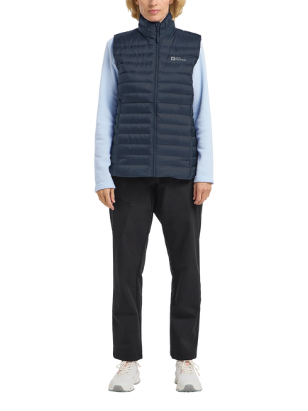 Jack Wolfskin Women's Pilvi Down Texashield Recycled Ripstop Gilet, Midnight Sky - view 2, Midnight Sky