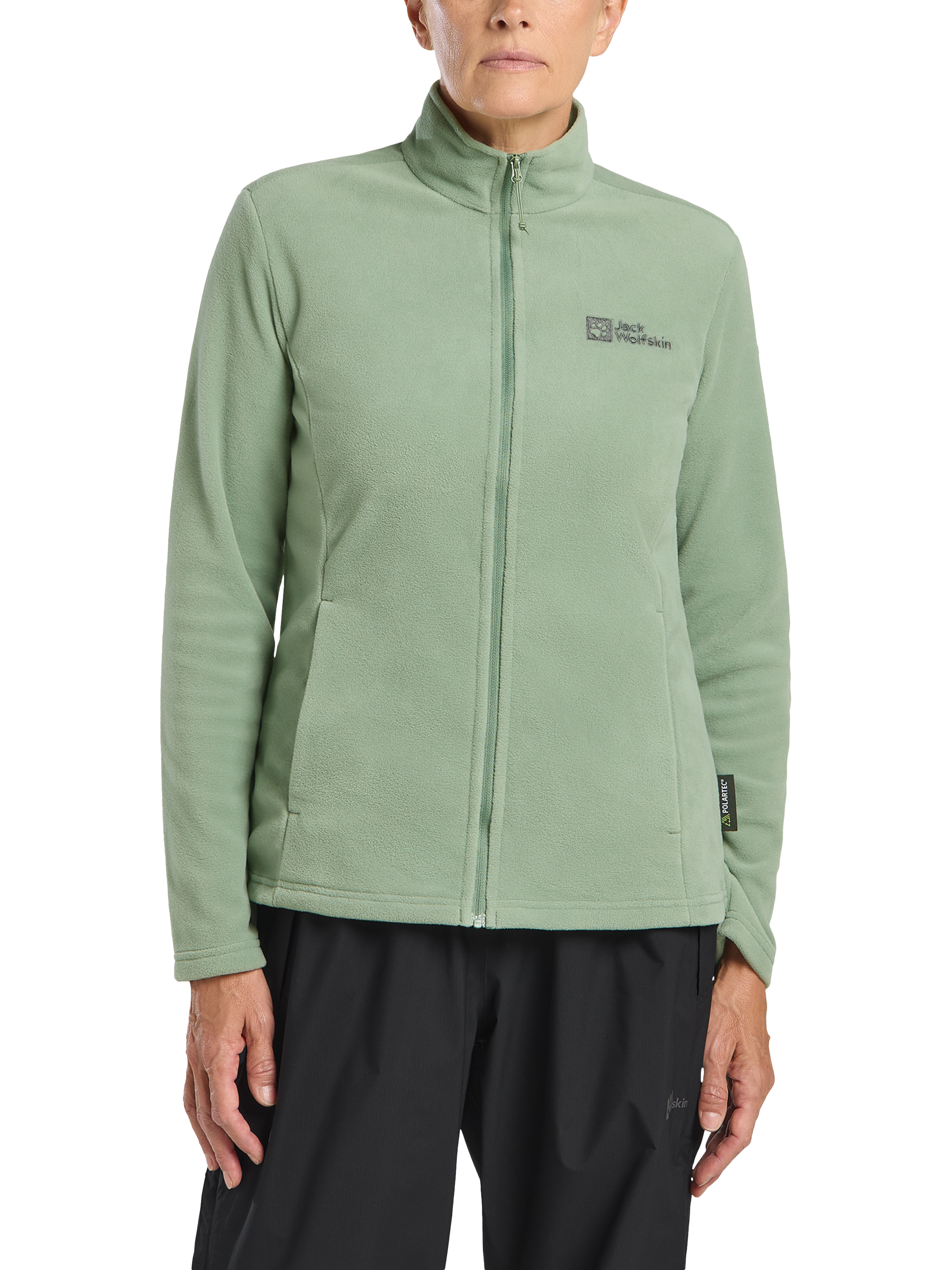 Product image 1 of 6, which shows Jack Wolfskin Taunus Full-Zip Fleece Jacket, Eucalyptus, M