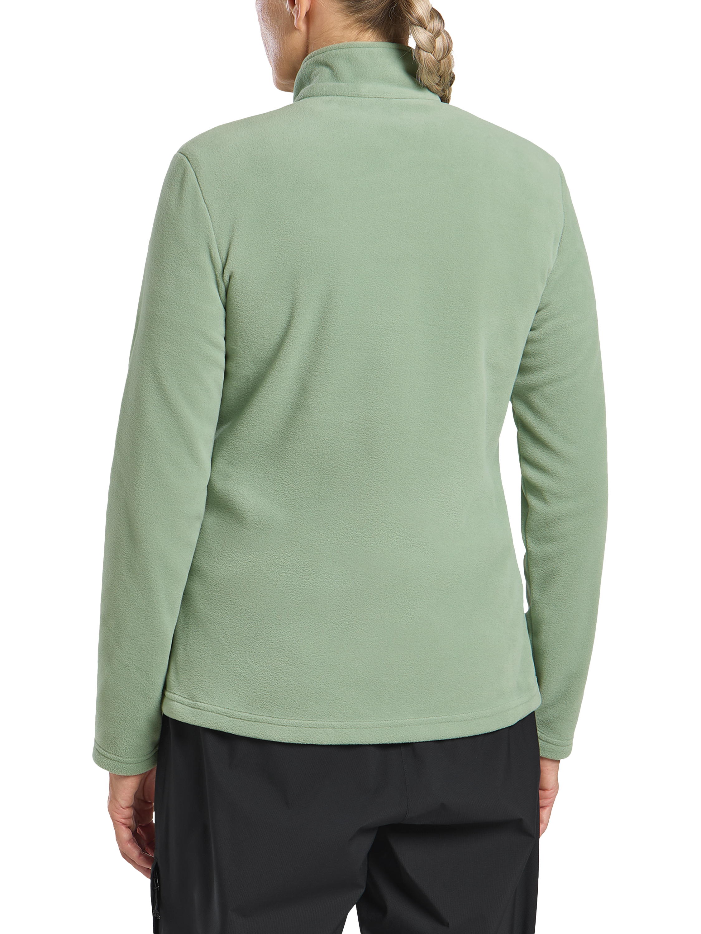 Product image 4 of 6, which shows Jack Wolfskin Taunus Full-Zip Fleece Jacket, Eucalyptus, M