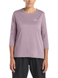 Jack Wolfskin Women's Crossrail Three-Quarter Sleeve T-Shirt, Wild Blossom