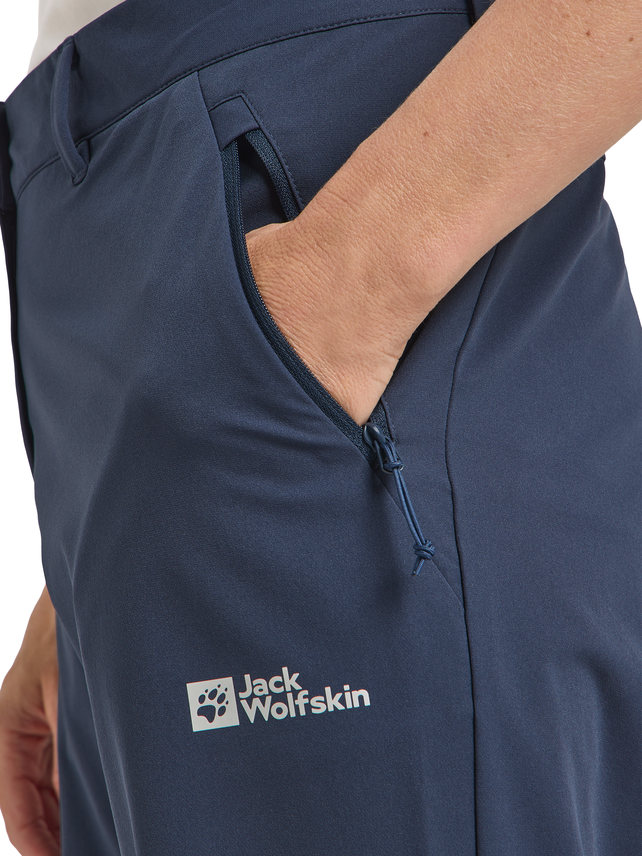 Product image 3 of 7, which shows Jack Wolfskin Pico Trail Trousers, Midnight Sky, 8