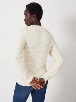 Crew Clothing Textured Crew Jumper, Light Yellow - view 2, Light Yellow