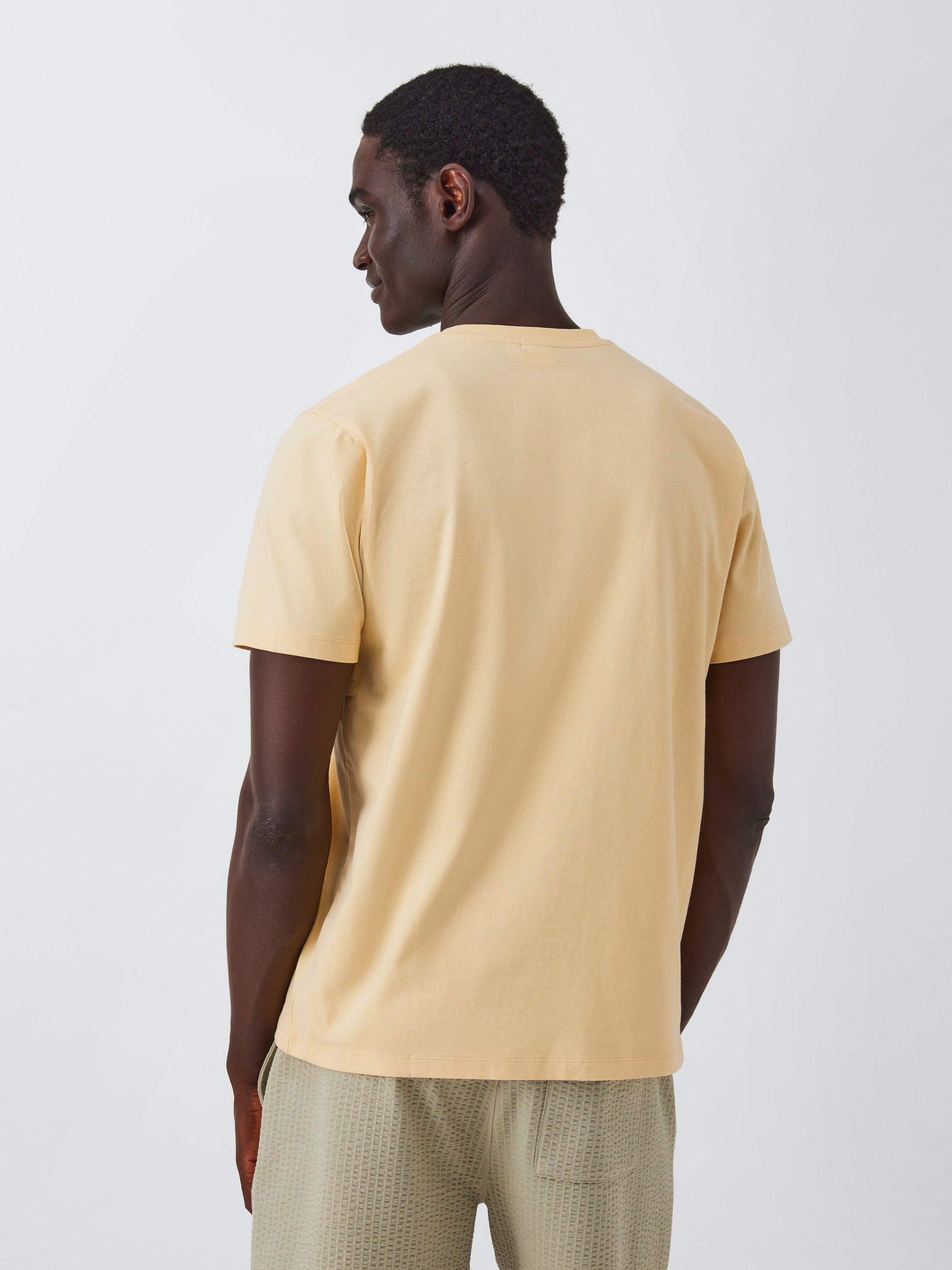 Product image 2 of 6, which shows Kin Logo Regular Fit Short Sleeve Cotton T-Shirt, Reed Yellow, S
