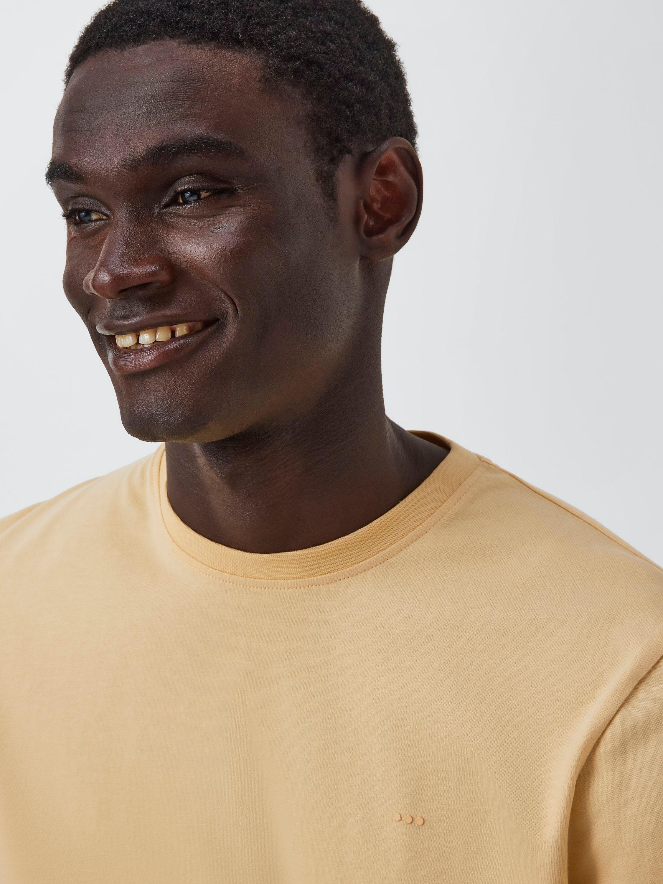 Product image 6 of 6, which shows Kin Logo Regular Fit Short Sleeve Cotton T-Shirt, Reed Yellow, S