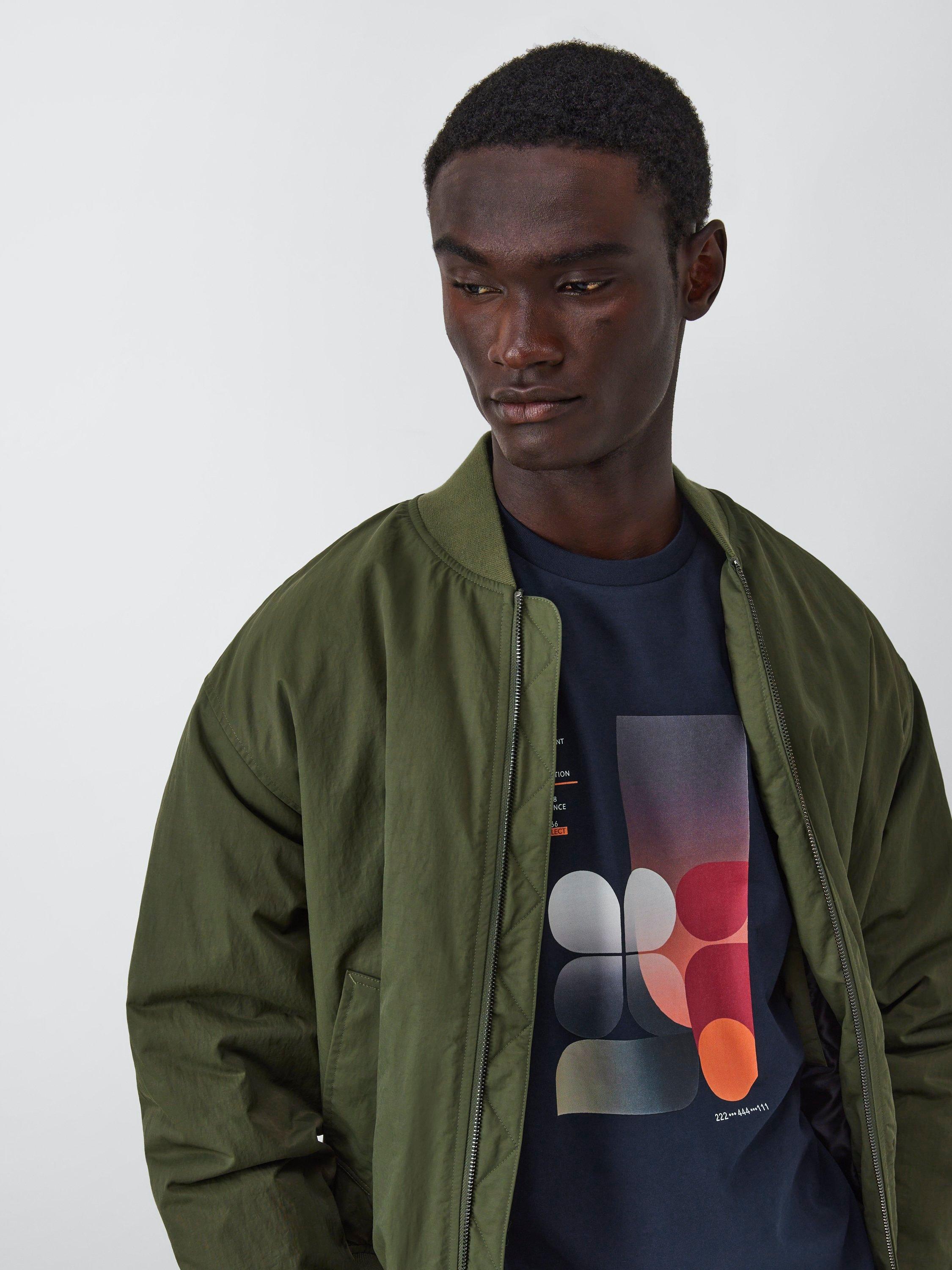 Product image 5 of 6, which shows Kin Cotton Regular Fit Poster Graphic T-Shirt, Dark Sapphire, S