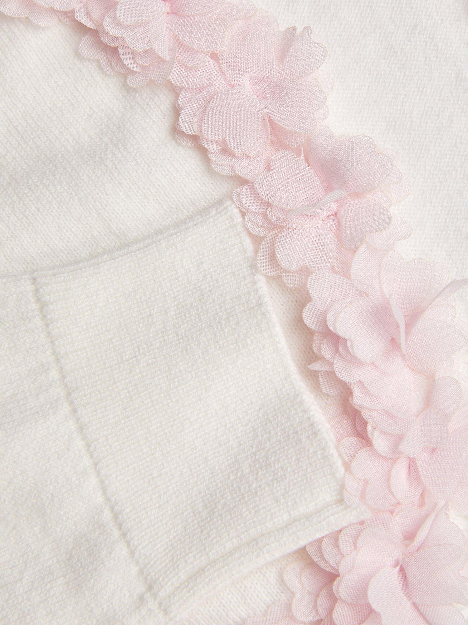 Product image 3 of 3, which shows Monsoon Kids' Flora Cotton Cardigan, Multi, 3-4 years