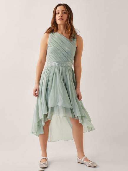 Monsoon Kids' Abigail Prom Dress, Sage, Sage