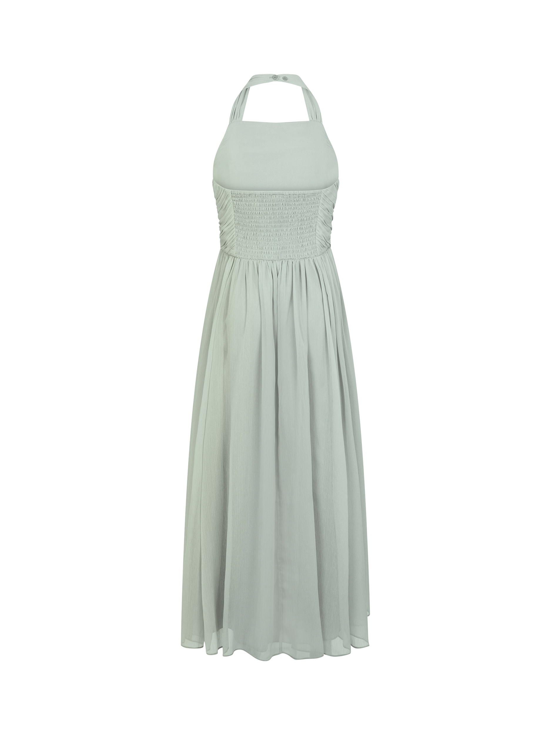 Product image 2 of 3, which shows Monsoon Kids' Ayo Prom Dress, Sage, 8 years