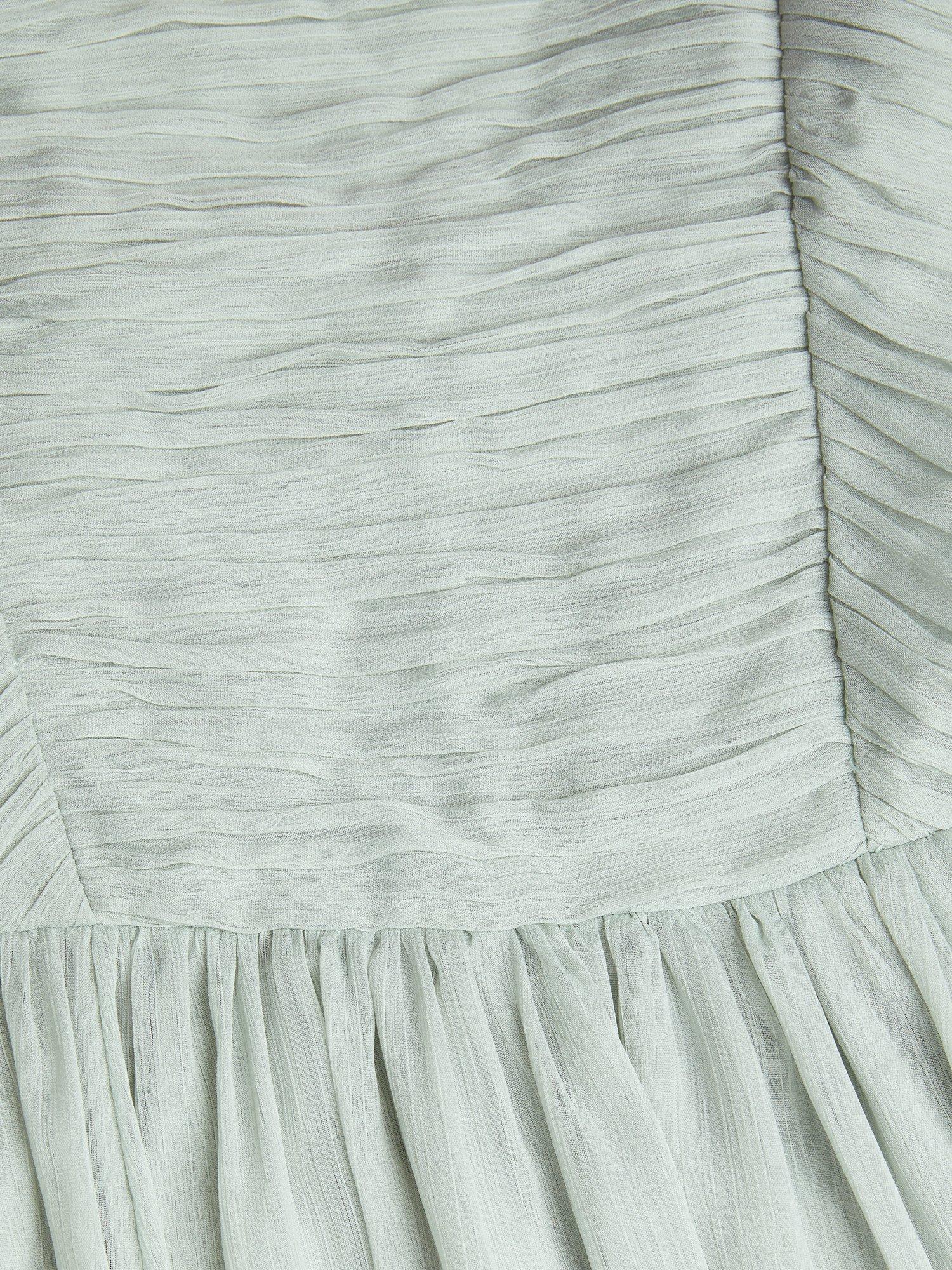 Product image 3 of 3, which shows Monsoon Kids' Ayo Prom Dress, Sage, 8 years