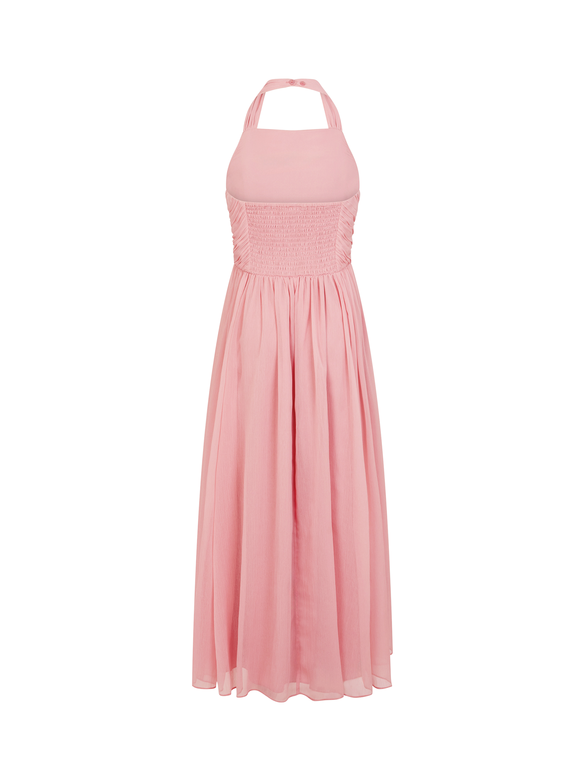 Product image 2 of 3, which shows Monsoon Kids' Ayo Prom Dress, Pink, 8 years