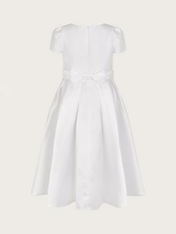 Monsoon Kids' Henrietta Pearl Bodice Dress, White - view 2, White
