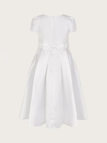 Monsoon Kids' Henrietta Pearl Bodice Dress, White - view 2, White