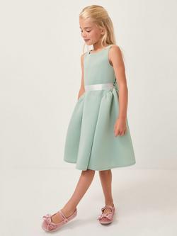 Monsoon Kids' Scuba Midi Dress, Sage, Sage