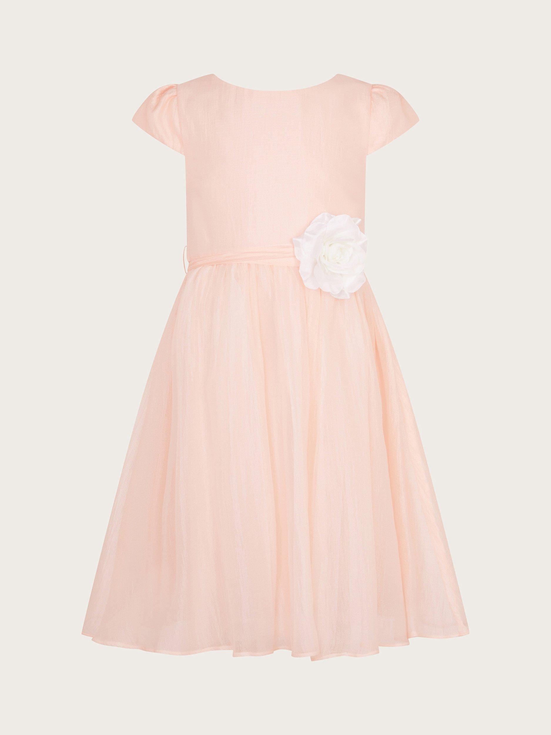 Monsoon Kids' Shimmer Bridesmaid Dress, Pink