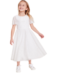 Monsoon Kids' Sunray Beaded Dress, Ivory