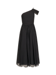Monsoon Kids' Texas One Shoulder Midi Dress, Black
