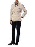 Hackett London Water-Resistant Cargo Jacket, Taupe Beige, Taupe Beige
